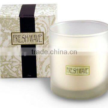 Natural Hot selling Wedding Candle in Frosted Glass