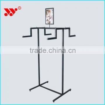 For trade show clothing store metal hook display stand