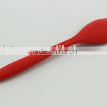 Red Color Pastry &baking Tools One Piece Silicone Spatula photo-2