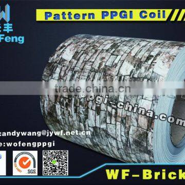 Brick color coated cold rolled hot dipped PPGI steel / galvanized steel for building material