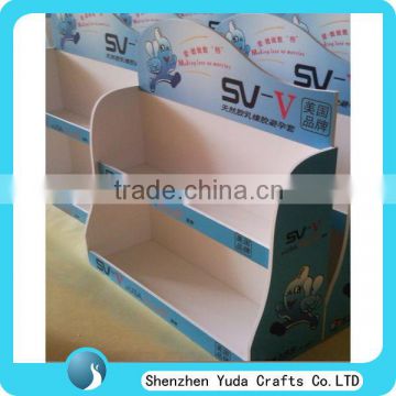 Fabricated acrylic pop display rack for condom display stand for chewing gum promotional supermarket display shelf