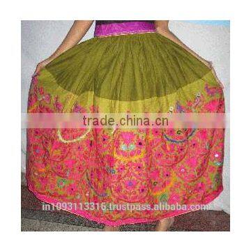 Vintage Garments 100%Vintage Silk Sari Skirts Women warp around cotton vintage skirt