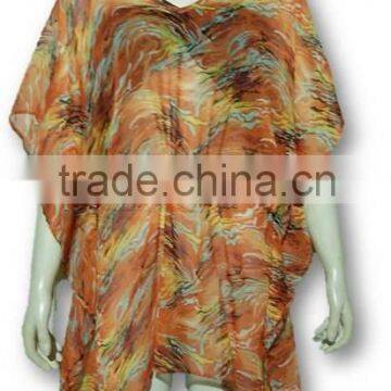 Printed Poly Chiffon Beach Wear