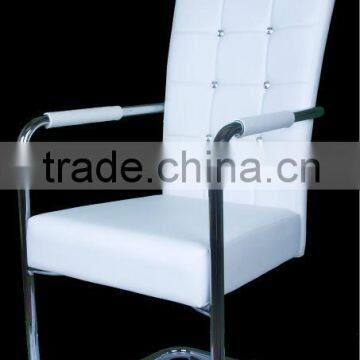 new design leather diningroom chair white