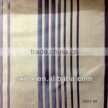 Pinstripe Velvet Blackout Curtain Fabric for ex factory prices curtains