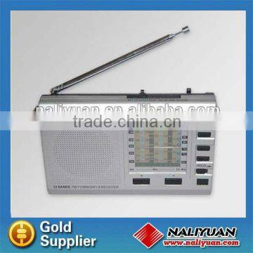 Hot sales FM/TV/MW/SW(1-9) 12 Band radio for promotion