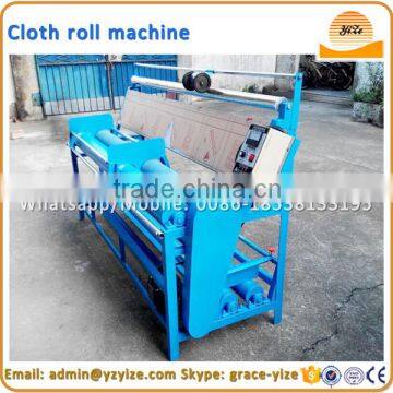 Cloth rolling machine for fabric and cloth inspecting measuring machine