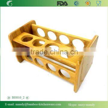 BH010 Bamboo Material Pepper Spice Rack | Spice Bottle Display Holder | Bamboo Rack | Bamboo Spices Organization photo-5