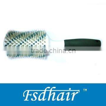 EVA handle ceramic wooden hair brush (DIA 34mm)