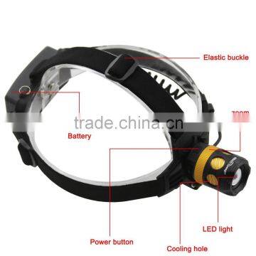 1200 Lumen LED Zoomable Headlamp Head Torch Light Bike Lamp Rechargeable Waterproof 18650 Battery For Camping photo-2