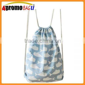 Custom polyester nylon draw string bag