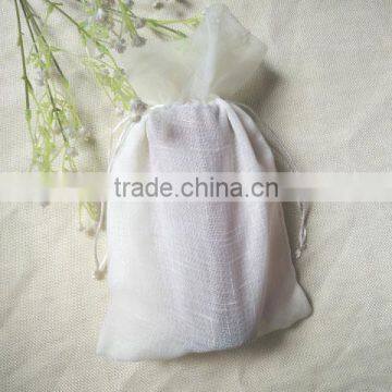 wholesale cheap promotional different color of drawstring gift hessian bag