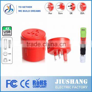 Multifunction Rotatable 4 Port USB Power Adapter for Business Travel Adapter photo-4