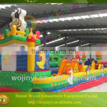 Wojin New Design Inflatable Kids Party Lovely Dairy Cow Jumping Bounce House photo-3