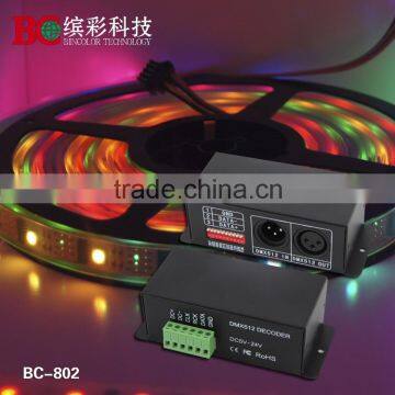 BC-802-2801 DC5V-24V WS2801 DMX512 Decoder Led DMX Controller WS2803 photo-3