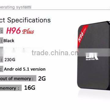 Android TV Box H96 Plus 4K S905 Quad Core Ott tv Box Quad Core 2g/16g KODI 16.1 photo-5