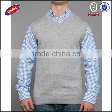 Latest Design Autumn Clothes Cotton V-neck Mens Bulk Tank Top