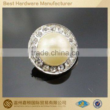 Hot sale pearl rhinestone sewing buttons for wedding