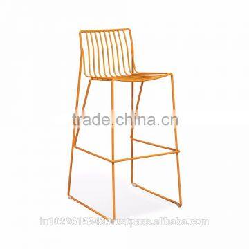 Wrought Iron High bar stool with back , metal bar stool high bar chair