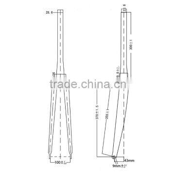 Fixed Gear Carbon Fork,700C Carbon Road Bike Fork photo-2