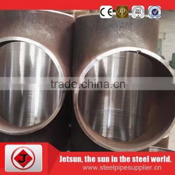 astm pipe fittings tee carbon steel factory price