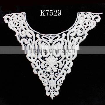 Hot Sale Embroidery 100% Cotton Collar Lace for Ladies Dresses