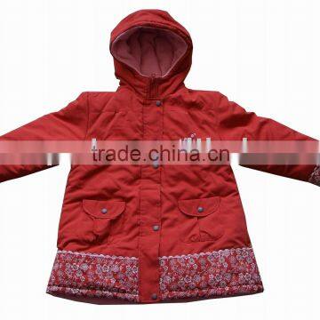 Children Sports outwear hooed jacket child winter jacket