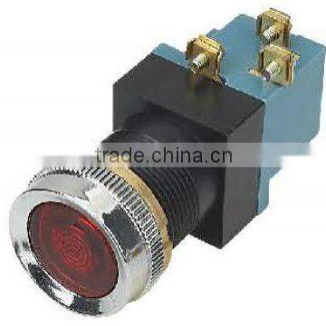 flat momentary push button electronic switch with light,LA19-11D