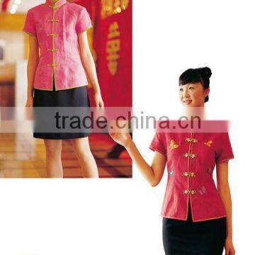 Customize various styles of starred hotel receptionest uniform