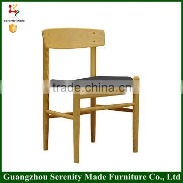 2016 Guangzhou furniture cheap wholesale restaurant wooden solid wood dining chair