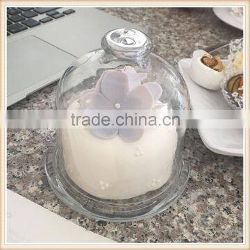 clear glass candle jars and lids