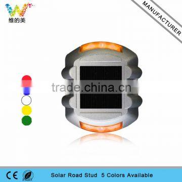 Hot selling aluminum road stud light yellow flashing solar road reflector