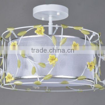 Decorative metal art ceiling light fixture for bedroom