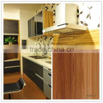 0.35*1400mm wood grain pvc membrane film for furniture