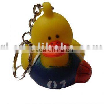 plastic duck keychain-R016