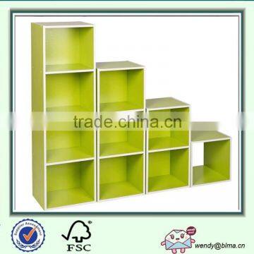 1, 2, 3, 4 Tier wood display cubes Unit Wood Shelf