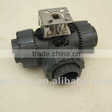 pvc 3 way ball valve