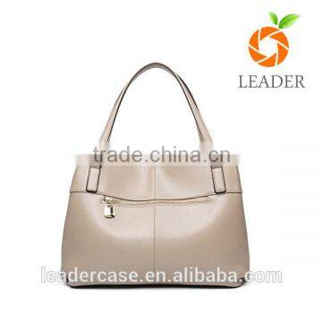 Terse Stylish Style Multi Pocket Real Leather Handbag
