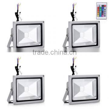 16 Color Tones RGB 20W LED Flood Light for Illumination and Beautification of Home Hotel Garden Landscape