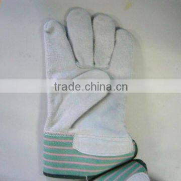 CE Aprroved Leather Colored Safety Working PU Coated Glove