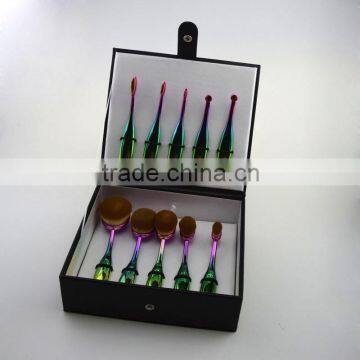 New Packaging 10pieces Oval Brush Set Toothbrush Makeup Brush
