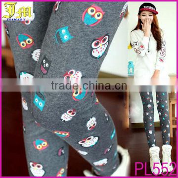 2015 New Fashion Cute Owl Print Pattern Cotton Comfy Stretch Women Girls Leggings Pants