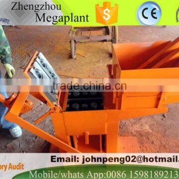 Compress interlocking clay brick making machine