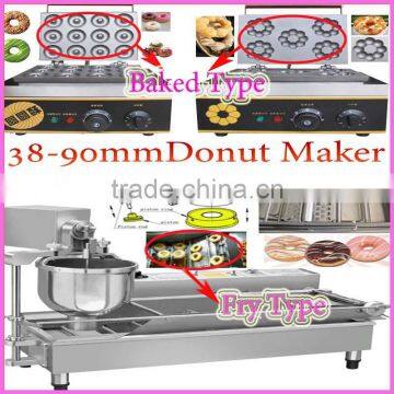 Donut Size 38-90mm Cheap Electric Automatic Industrial Mini Baked/Fry commercial donut maker machine Donut Maker 10 Models