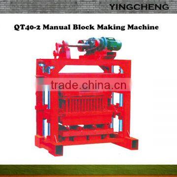 Best quality QT40-2 semi automatic brick making machine fly ash in india