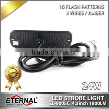 Truck Strobe Light 24W Led Signal Light Emergency Led Bulb Flashing Warning Amber Lamp for Farm Tractor Equipment