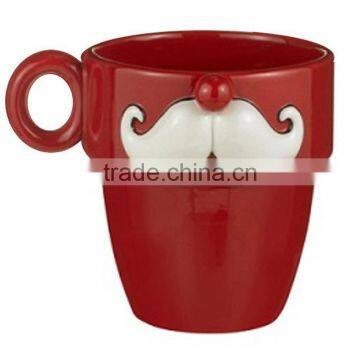 Mustache Ceramic 10 Ounce Mug