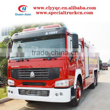 SINOTRUK HOWO 6x4 12000 liter fire truck dimension for sale