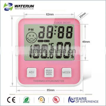 Digital wireless thermometer+Clock+Hygrometer