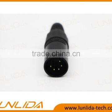 5 Golden Pins Male XLR Connector for Enail-Black photo-2